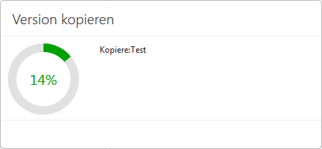 TWT Publisher Content Management System: Ladebalken des Kopiervorgangs