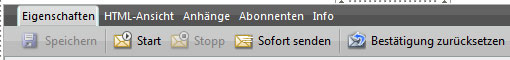 TWT Publisher Content Management System: Versand des Newsletters