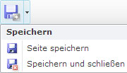 TWT Publisher Content Management System: Seite speichern und schließen