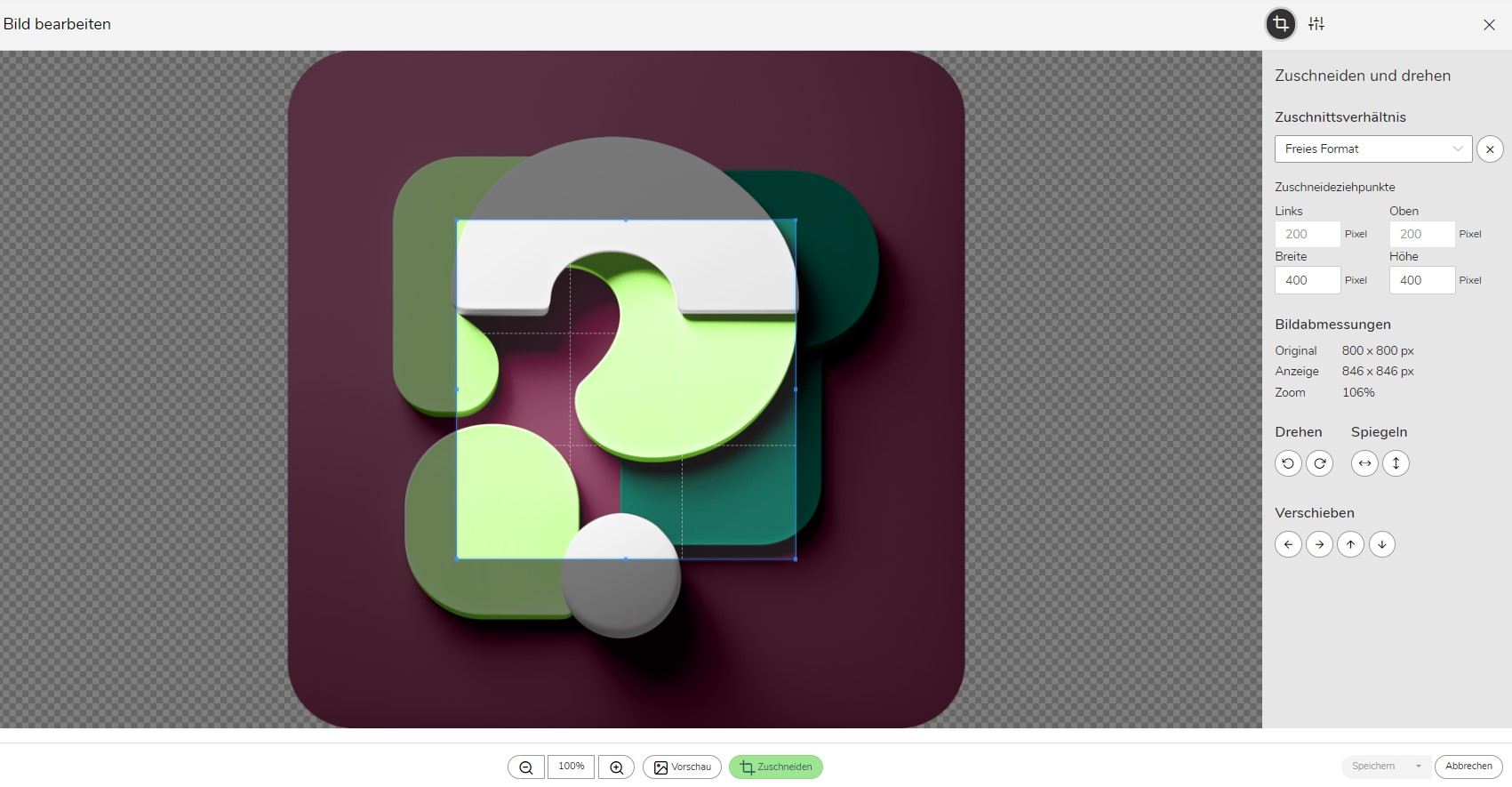 TWT Publisher Content Management System: Bildbearbeitung des Grafikmanagers