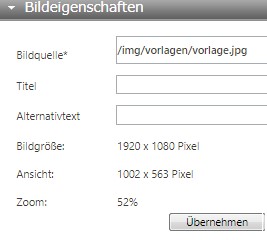 TWT Publisher Content Management System: Bildeigenschaften