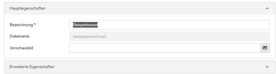 TWT Publisher Content Management System: Ordnerinformation der Mediendatei