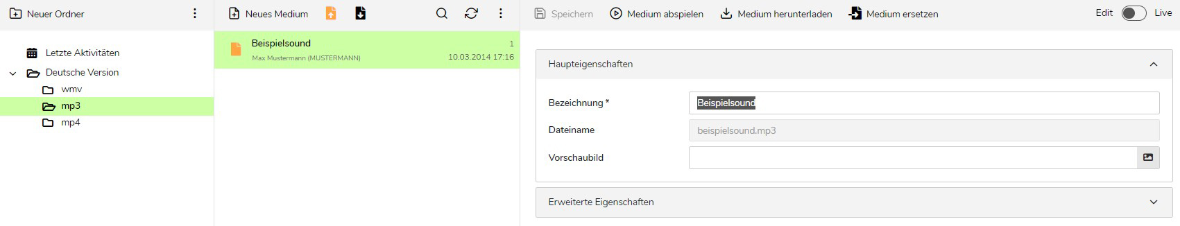 TWT Publisher Content Management System: Detailinformationen der Mediendatei