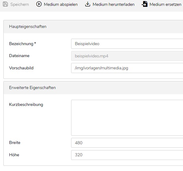TWT Publisher Content Management System: Hochladen einer Mediendatei