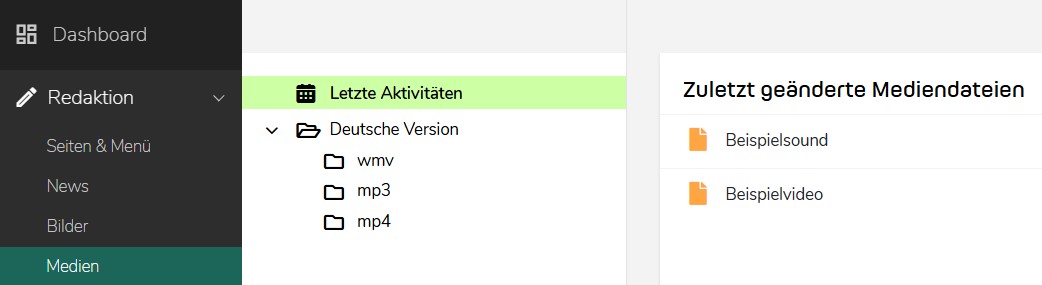 TWT Publisher Content Management System: Medienmanager