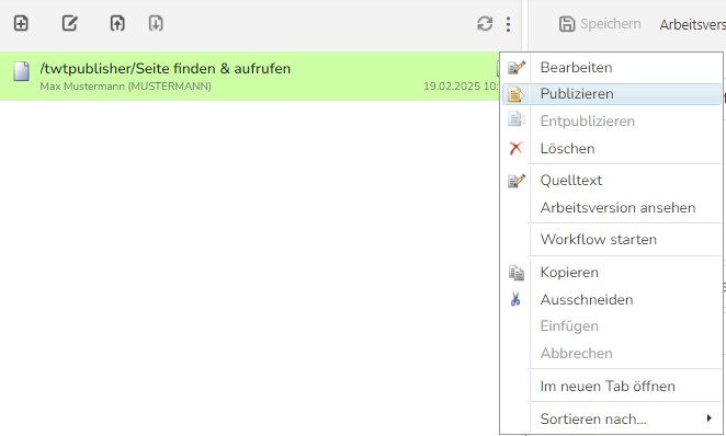 TWT Publisher Content Management System: Publizierungsvorgang
