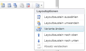 TWT Publisher Content Management System: Ändern einer Variante
