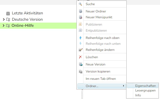 TWT Publisher Content Management System: Versionseigenschaften
