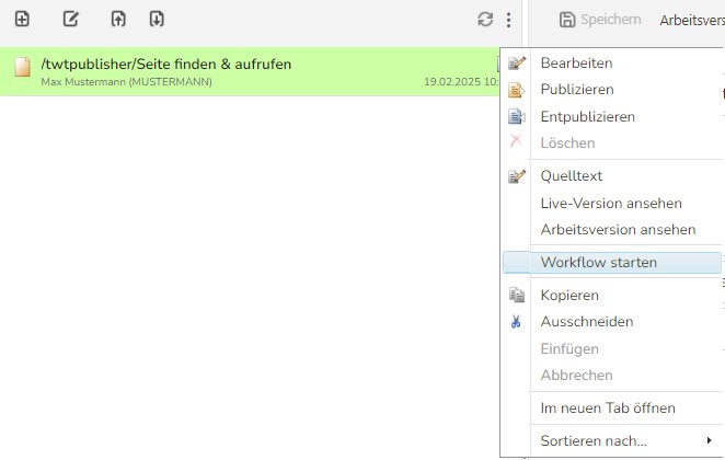 TWT Publisher Content Management System: Workflow